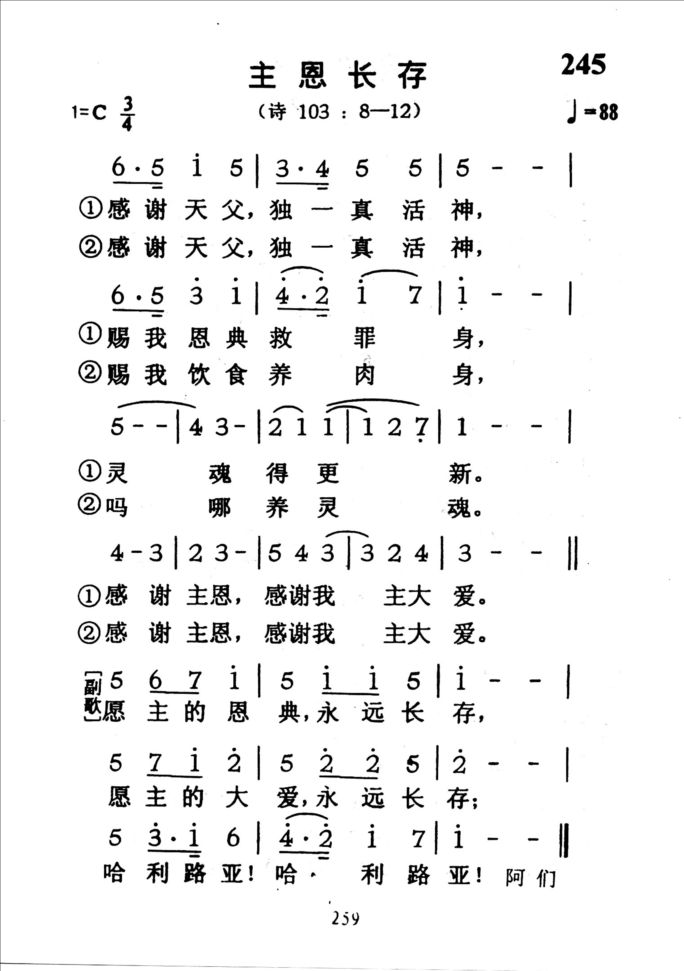 245主恩长存